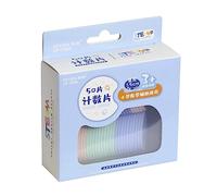 Juego de 50/100 fichas de conteo de bingo para juegos de matemáticas, clasificación y reconocimiento de patrones