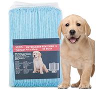 Juego de 50 almohadillas para cachorros, tamaño "S", aprendizaje a orinar, 45 x 60, para caja de arena, cama para cachorros, base para cuencos, resistente al agua, absorbe los andamios