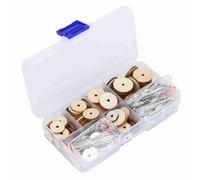 Juego de 50 articulaciones para muñecas, perno de compromiso móvil, articulación artesanal, suministros para hacer muñecas, muñecas de hierro y madera sintética, articulaciones