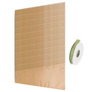 Juego de 50 bolsas de regalo de flores de papel, hermosas envolturas de papel marrón para envolver regalos únicos