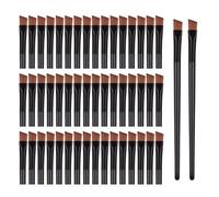 Juego de 50 brochas desechables para cejas, cepillo para cejas en ángulo y brocha para sombra de ojos, cepillo profesional para delineador de ojos para maquillaje, tinte, salón de belleza, suministros