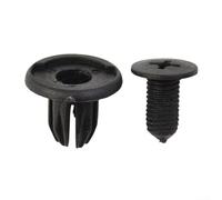 Juego de 50 clips de remache para paneles de moldura de puerta de automóvil con agujero de 10 mm para falda lateral de parachoques y cierre interior en vehículos