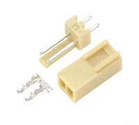 Juego de 50 conectores de cable KF2510-2P de 2,54 mm, 50 unidades | 50 juegos incluidos, paso de 2,54 mm, terminal de enchufe, fácil instalación, rendimiento fiable