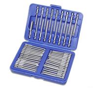 Juego de 50 destornilladores de cabeza plana en forma de U de 75 mm de largo con liberación rápida para Torx T8-T40 PH1 PH2 PZ1 PZ2 y llave inglesa 4-10 mm