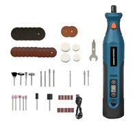 Juego de 50 herramientas giratorias inalámbricas de alta 5000-25000 RPM con batería de 1100 mAh, carga USB, ajuste de 12 engranajes, husillo de metal, multiusos para moler, pulir, grabar, perforar y