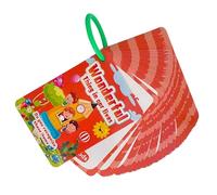 Juego de 50 hojas interactivas de palabras para que los niños aprendan vocabulario diario a través de tarjetas educativas de enseñanza visual lúdica
