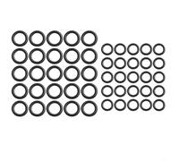 Juego de 50 juntas tóricas para manguera de lavado a presión con anillos de sellado de goma de 1/4 y 3/8 pulgadas para limpiador de alta presión, accesorios de herramientas de riego de jardín