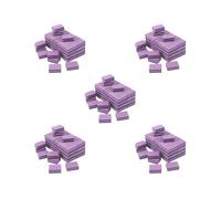 Juego de 50 miniclimas de lijado para pedicura, manicura, esponjas de uñas, pulidoras, pulidores, herramientas de pulido, color morado