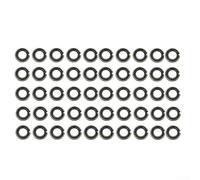 Juego de 50 o 100 clips de anillo de retención con junta tórica de 1,27 cm para aplicaciones de llave de vaso de impacto, sello de goma de núcleo de acero (50 piezas)