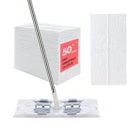 Juego de 50 paños de barrido secos compatibles con la barredora Swiffer XL- Recambios desechables para escoba y limpieza del suelo 24 x 45 cm (50 piezas)