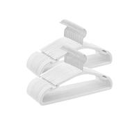 Juego de 50 Perchas para Ropa 43 x 21 cm Blanco Nube