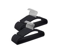 Juego de 50 Perchas para Ropa 43 x 21 cm Negro Tinta