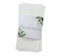 Juego de 50 precintos de lágrimas de alegría, diseño de arreglo de flores, 13 x 5 cm, para enrollar pañuelos, boda, elegante, decoración, regalo, dv_1091