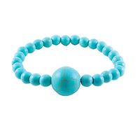 Juego de 50 pulseras elásticas de piedra volcánica que cambiaron el mundo, talla única, Vidrio, No es una piedra preciosa