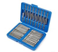 Juego de 50 puntas de destornillador de 75 mm para Torx T8-T40 para Pz2 PH2 Hex Tamper Proof Clutch SP Tri Wing Square Spanner Flat Ph Pozidrive Bit Range