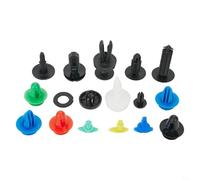 Juego de 500 clips de empuje para remache de coche, sujetadores de retención compatibles con Mitsubishi para Pajero, molduras exteriores, panel de puerta, retenedores de plástico, varios tamaños para