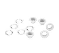 Juego de 500 Ojales de Ojales de 8mm, Ojales con Arandelas, Accesorio de Sujeción de Metal para Zapatos, Ropa, Lienzo, Proyecto DIY (WHITE)