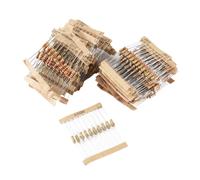 Juego de 500 resistencias de película de carbono de 50 valores, 1/2 W, 0,5 W y 5 %