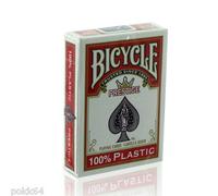 Juego De 52 Cartas Poker Bicycle Prestige 100% Plástico 54 Cartas Rojo 441005
