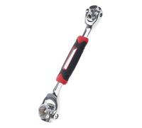 Juego de 52 llaves de vaso con articulación giratoria en diferentes tamaños ergonómicas para espacios estrechos, mecánicos y proyectos de artesanía, llaves de vaso con cabezal giratorio