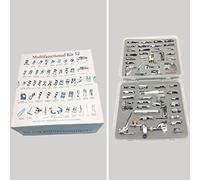Juego de 52 piezas de prensatelas para máquina de coser doméstica HONEYSEW, compatible con Brother, Babylock, Singer, Janome, Elna, Toyota, New Home, Kenmore, Simplicity, con adaptador estándar