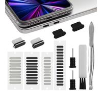 Juego de 52 tapones antipolvo USB C compatibles con iPhone 15, cubierta de puerto USB C, cubierta de altavoz de teléfono, limpiador de puerto de carga de teléfono para Samsung Galaxy S23, S22, Ultra,