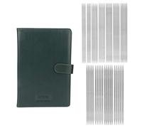 Juego de 55 Agujas de Tejer, Calcetines Rectos de Metal de Acero Inoxidable de Doble Punta, Agujas de Tejer de 2,0 Mm A 6,0 Mm con Estuche, Juego de Alfileres de Tejer para Principiantes, Amantes Del