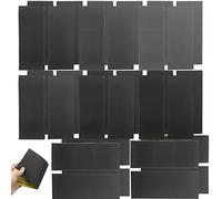 Juego de 56 papel de lija profesional en seco y húmedo, grano 120 a 3000, para coche, muebles de madera, piedra, barniz, metal, cristal, 9 x 3,6 pulgadas