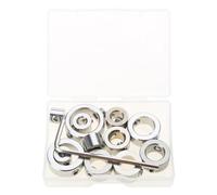 Juego de 6/8/12 herramientas para brocas de acero inoxidable y tope, localizador de bates de acero inoxidable resistente al calor