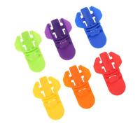 Juego de 6 abrelatas manuales coloridos para bebidas, cómodos abridores de bebidas, anillos para abrir latas