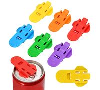 Juego de 6 abrelatas portátiles para bebidas, tapas de latas, abridor de anillos, tapas de latas coloridas, tapa de cierre para cola, soda, pop, cerveza y otras bebidas, abridor para latas de bebidas,