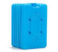 Juego de 6 acumuladores de frío para nevera o bolsa isotérmica, 200 ml, ultrafinos y grandes, 12 horas, elementos de refrigeración planos