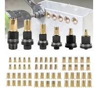Juego de 6 alicates de remache para tuercas M3, M4, M5, M6, M8, M10, 60 unidades, juego de herramientas de mano