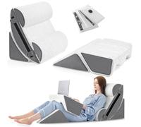 Juego de 6 Almohadas ortopédicas de cuña para Dormir, Espuma postoperatoria para Alivio del Dolor de Cuerpo, Espalda y piernas, Almohadas de Apoyo cómodas y Ajustables, antironquidos, acidez