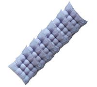Juego de 6 almohadillas de asiento lavables cómodas para sillas de comedor, lazos para un ajuste seguro, cojines cuadrados para cocina, jardín, oficina, aula, color azul neblina