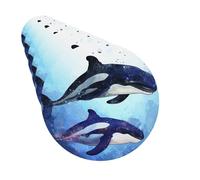 Juego de 6 ambientadores de coche con forma redonda, para colgar, con forma de orca, ballena, ambientador para coche, espejo retrovisor, colgante de tarjeta perfumada para coche