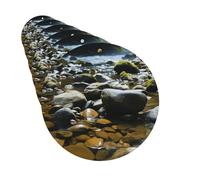 Juego de 6 ambientadores de coche con forma redonda, para colgar, con piedras aromáticas, ambientador para coche, espejo retrovisor, tarjeta perfumada para coche