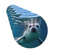 Juego de 6 ambientadores de coche con forma redonda, para colgar, con sello de arpa, papel pintado, ambientador para coche, espejo retrovisor, colgante, tarjeta perfumada para coche