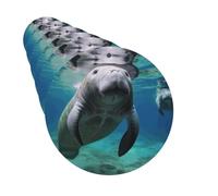 Juego de 6 ambientadores de coche con forma redonda para colgar, diseño de manatí con animales del océano, para coche, espejo retrovisor, colgante de tarjeta perfumada para coche