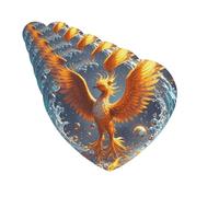 Juego de 6 ambientadores para coche, con forma de corazón, para colgar en forma de corazón, ambientador de fénix de fuego y agua, para coche, espejo retrovisor