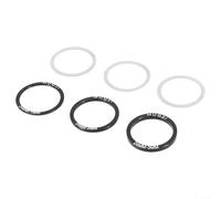Juego de 6 arandelas de soporte inferior de bicicleta, espaciadores de aleación de aluminio y acero inoxidable para bielas de 24/29/30 mm, compatible con sistemas BB86/BB91/BB92/BB30/PF30 (24 mm)