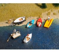 Juego De 6 Barcos Pequeños Busch 1157