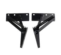 Juego de 6 bisagras prácticas for puerta sofá cama, bisagra resorte 80 grados, plegable, for armario, elevación superior, for mejoras del hogar Para Armarios Y Puertas