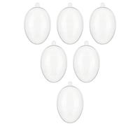 Juego de 6 bolas transparentes rellenables para árbol de Navidad, adornos colgantes para decoración del hogar y eventos, globos rellenables
