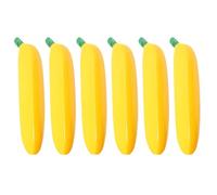 Juego de 6 bolígrafos decorativos de plátano de 1,0 mm, escritura suave, divertida, creativa, suministros escolares