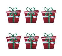Juego De 6 Bolsas De Regalo De Navidad Contenedores De Regalo Práctica Bolsa De Embalaje Vacaciones Familiar Suministros Bolsa de Embalaje