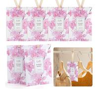 Juego de 6 bolsas perfumadas para gabinete, 20 g, aroma aromaterapia, bolsas desodorantes para cajones, armarios, coches, armario (flor de cerezo)