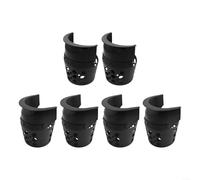 Juego de 6 bolsillos para mesa de billar americano: 4 esquinas + 2 bolsillos laterales, plástico, negro, 160 x 120 x 80 mm (esquina), 160 x 120 x 50 mm (lateral)