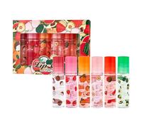 Juego de 6 botes de aceite labial Roll-On con sabor a fruta, bálsamo labial hidratante de larga duración, transparente, no tóxico, apto para niños (6)