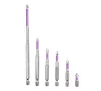 Juego de 6 brocas magnéticas antideslizantes PH2 para montaje de muebles y reparación de electrodomésticos